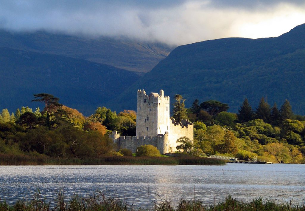 15th Century Ross Castle viewed from Killarney National Park