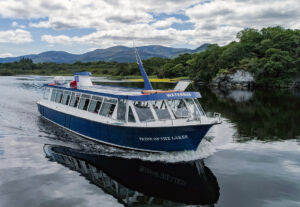 Cruise Killarney's beautiful lakes with the M.V Pride of the Lakes. This scenic tour offers views of Lough Leane, Killarney’s largest and most picturesque lake.