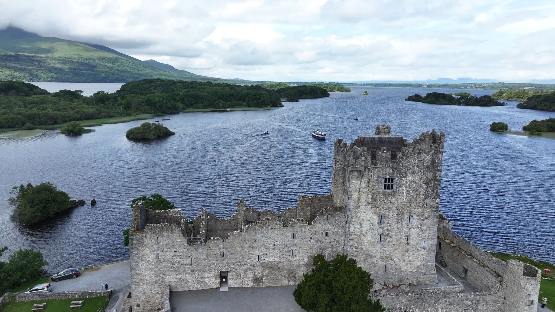 Ross Castle and the lake